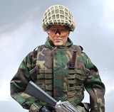现代兵人  美军丛林迷彩  M16士兵