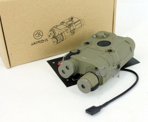 PEQ-15电池盒+红镭射--泥色
